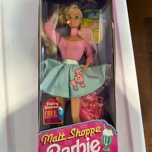 Barbie Malt Shoppe Doll in Pink and Blue